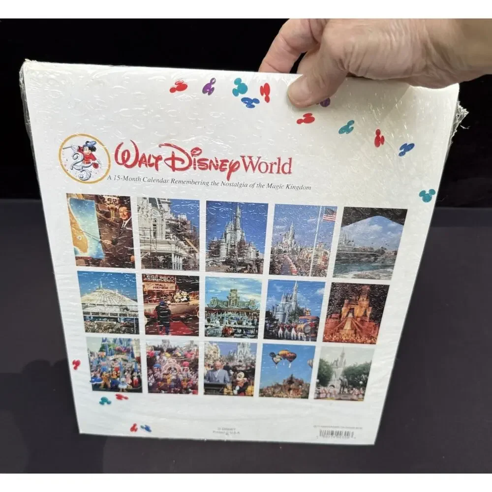 Walt Disney World 25th Anniversary Calendar 1996 New Sealed! Real Park Photo!